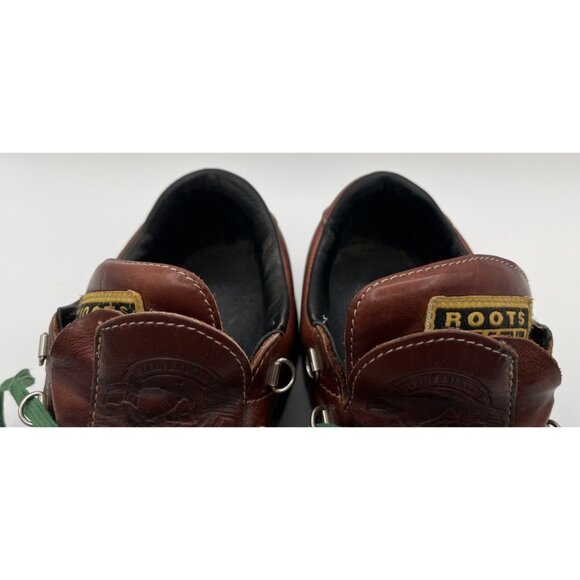 ROOTS TUFF Canada Brown Leather Low Cut Mountain Hiking Boots Men's US 8 D - Picture 11 of 12
